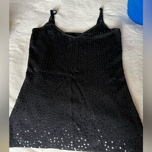 Elegant Black Sequin Women's Top